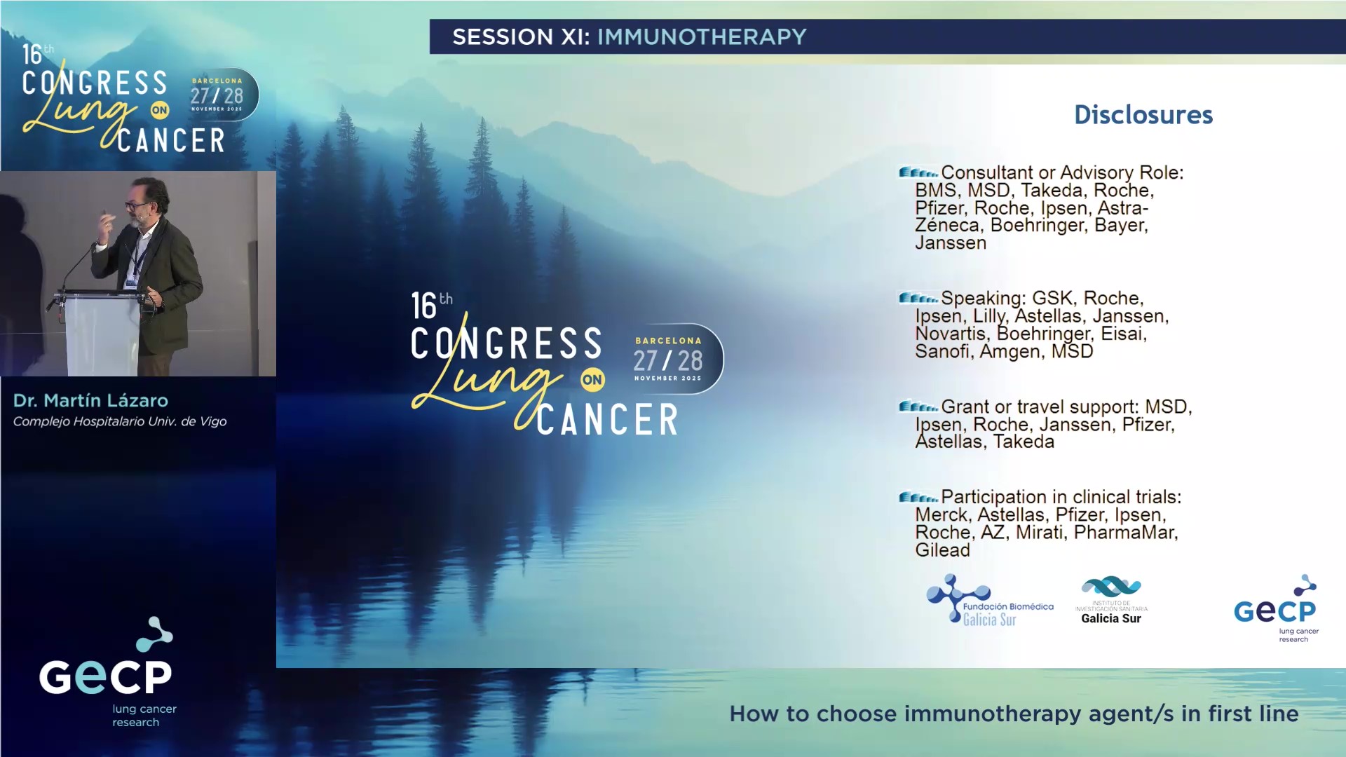 How to choose immunotherapy agent/s in first line